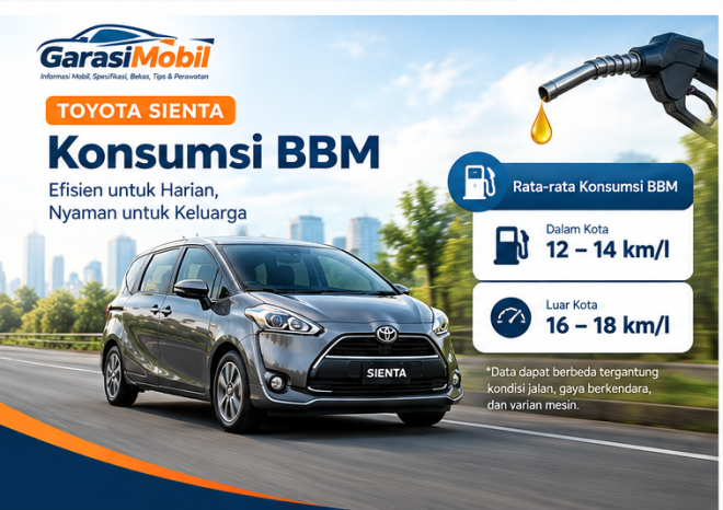 Konsumsi BBM Toyota Sienta